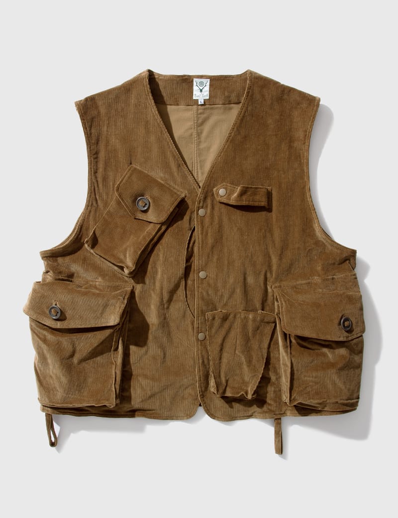 South2 West8 - Corduroy Tenkara Vest | HBX - Globally Curated