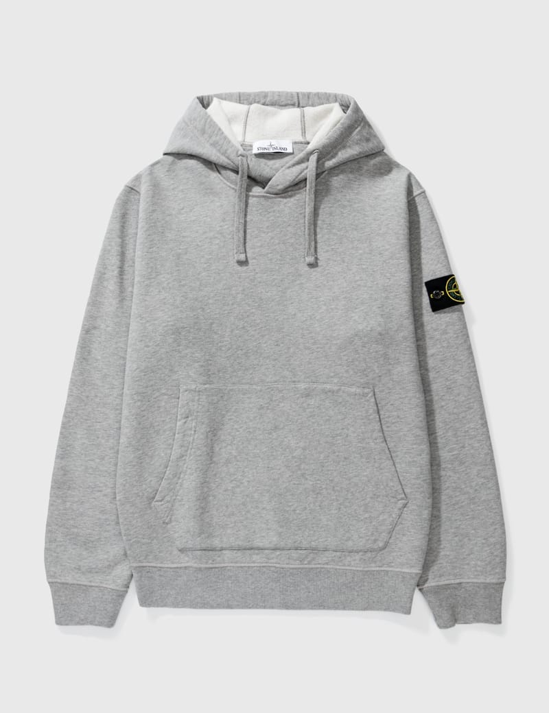 Stone island logo online patch hoodie