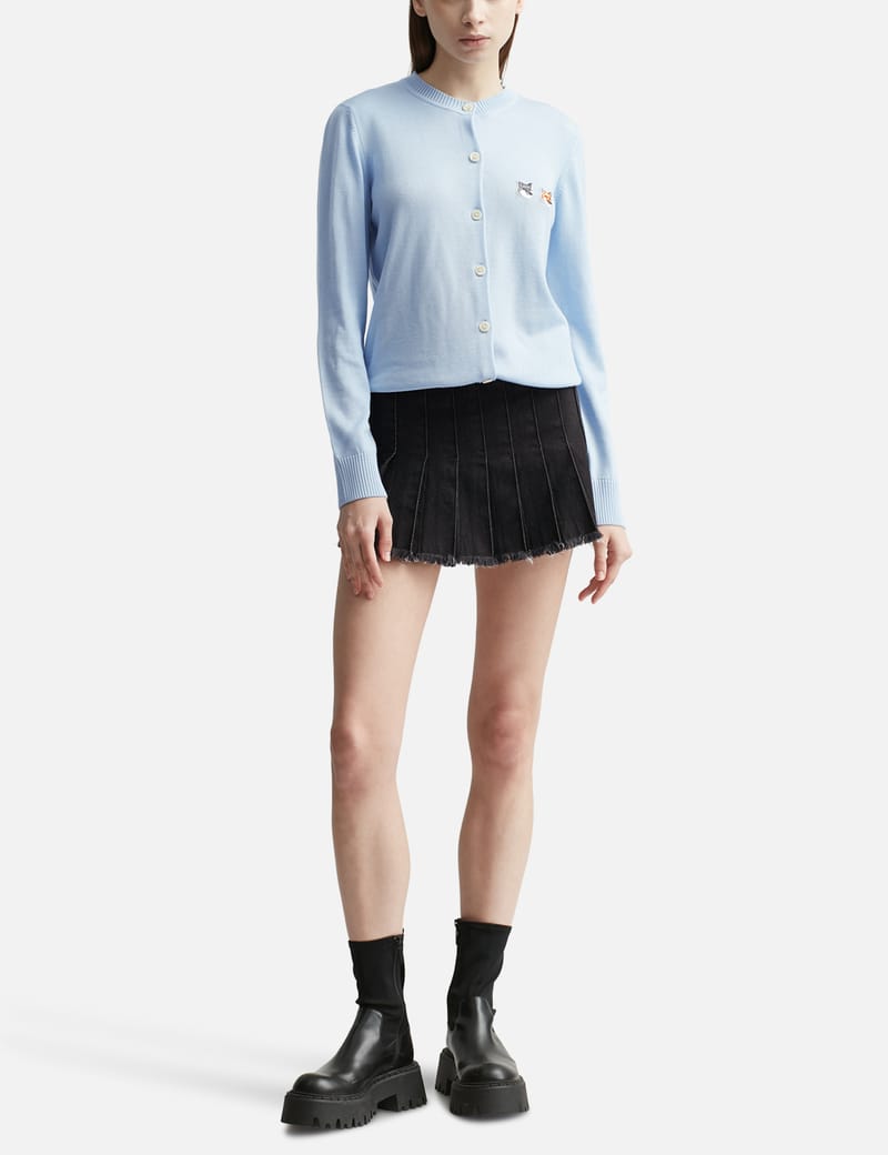 メゾンキツネ - ダブルフォックスヘッド パッチ R-ネック カーディガン