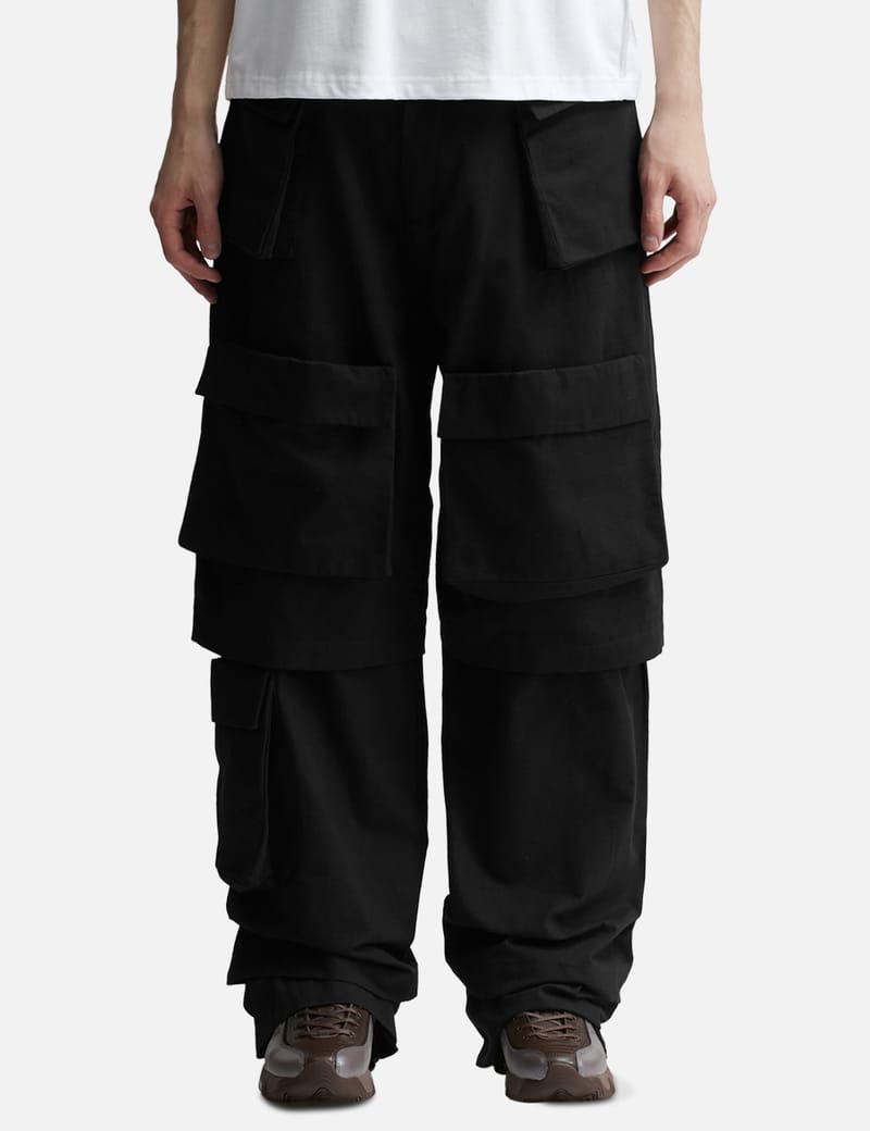 【関税込み】Spencer Badu ブラック サファリ カーゴパンツ Spencer Badu - Safari Pants | HBX - Globally Curated Fashion