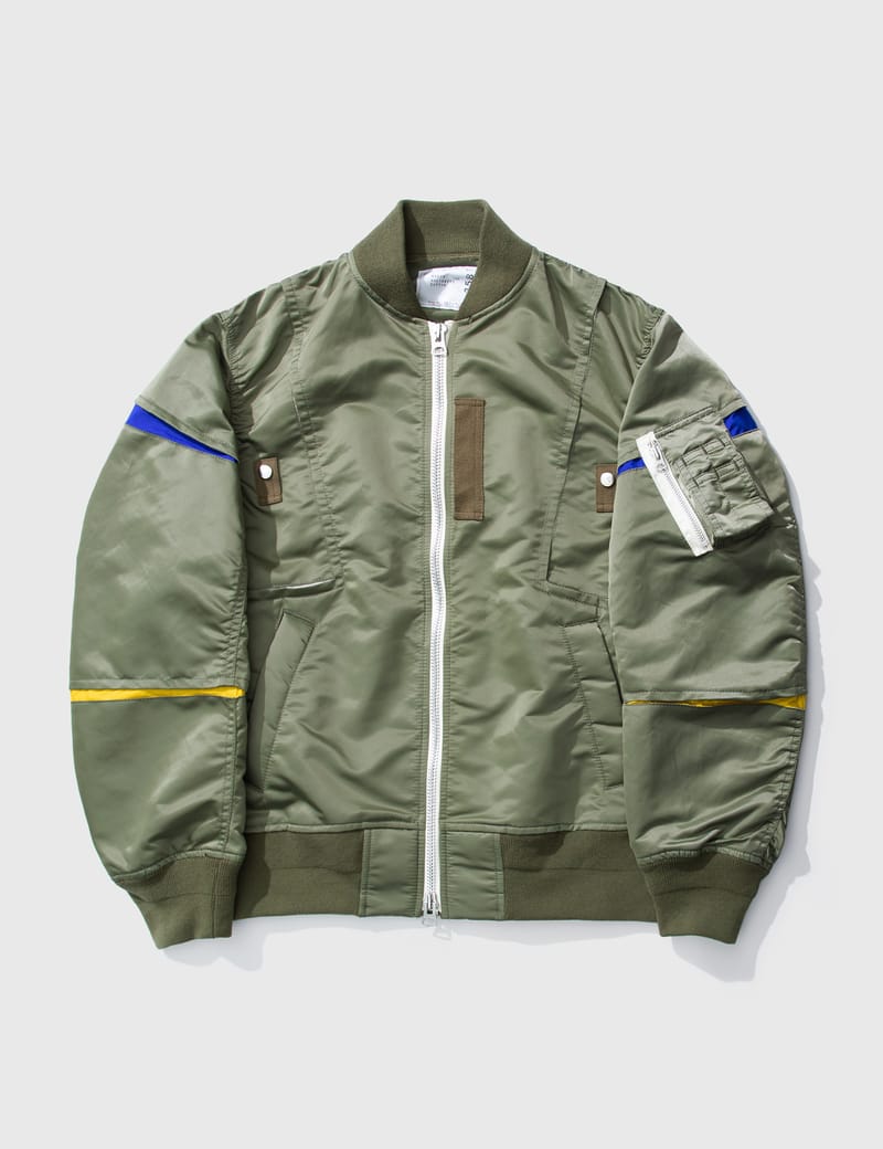 Sacai - Nylon Twill Blouson | HBX - Globally Curated Fashion and ...