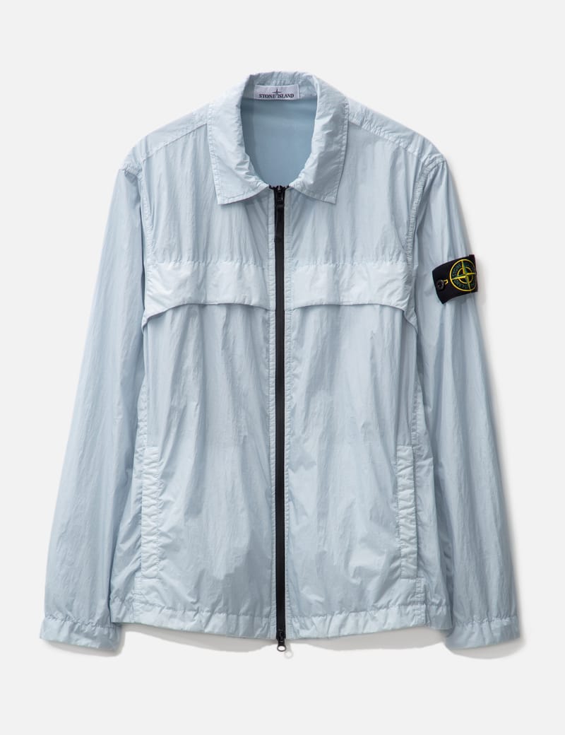 【STONE 】 GARMENT DYED CRINKLE REPS Stone Island - Garment Dyed Crinkle Reps R-NY Overshirt | HBX