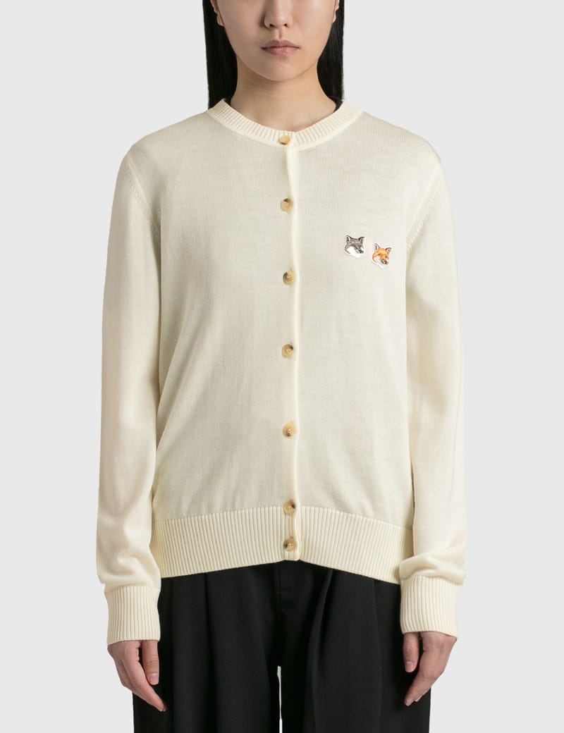 Maison Kitsuné - Double Fox Head Patch Adjusted R-Neck Cardigan