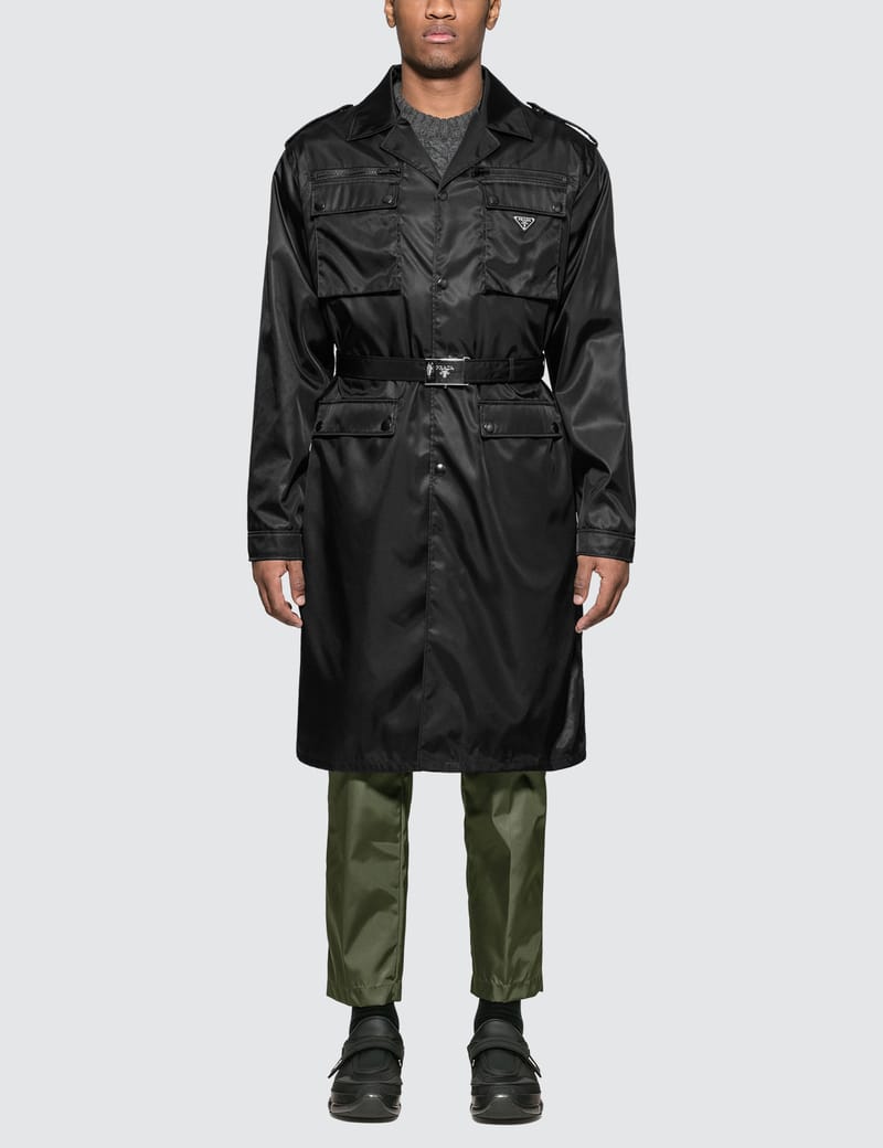 Prada - Nylon Gabardine Coat | HBX - Globally Curated Fashion and