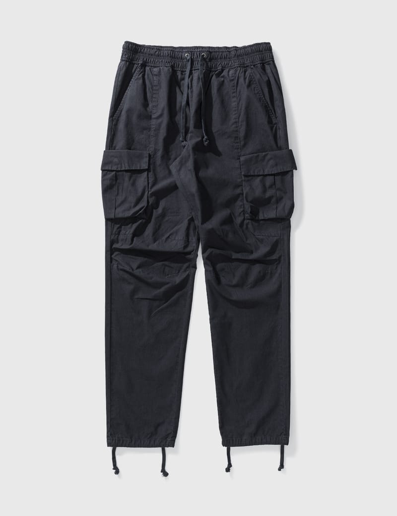 JOHN ELLIOTT ブラック サテンカーゴパンツ L JOHN ELLIOTT ブラック サテンカーゴパンツ L