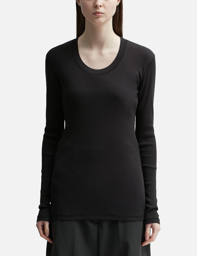 Lemaire - Rib Long Sleeve T-shirt | HBX - Globally Curated Fashion