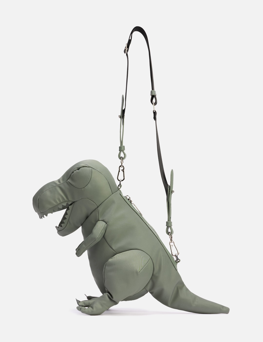 Maison Mihara Yasuhiro Dinosaur Nylon Crossbody Bag - 橄欖綠恐龍尼龍斜揹包，全新狀態 ...