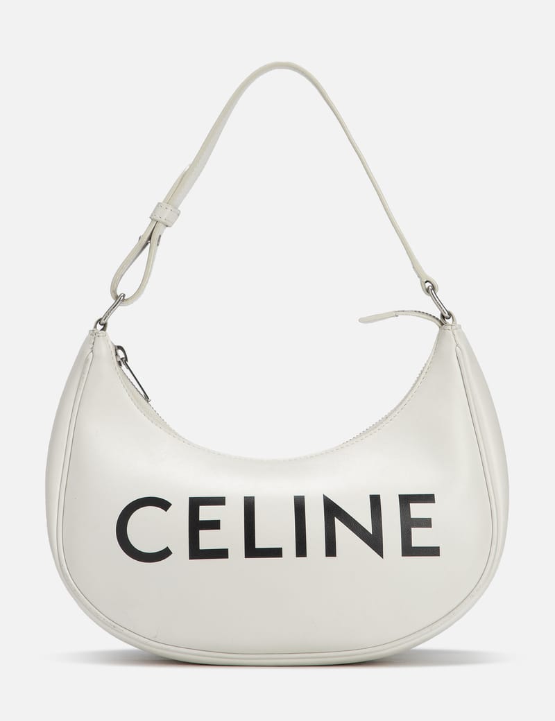 Celine White Leather Shoulder Bag横…21