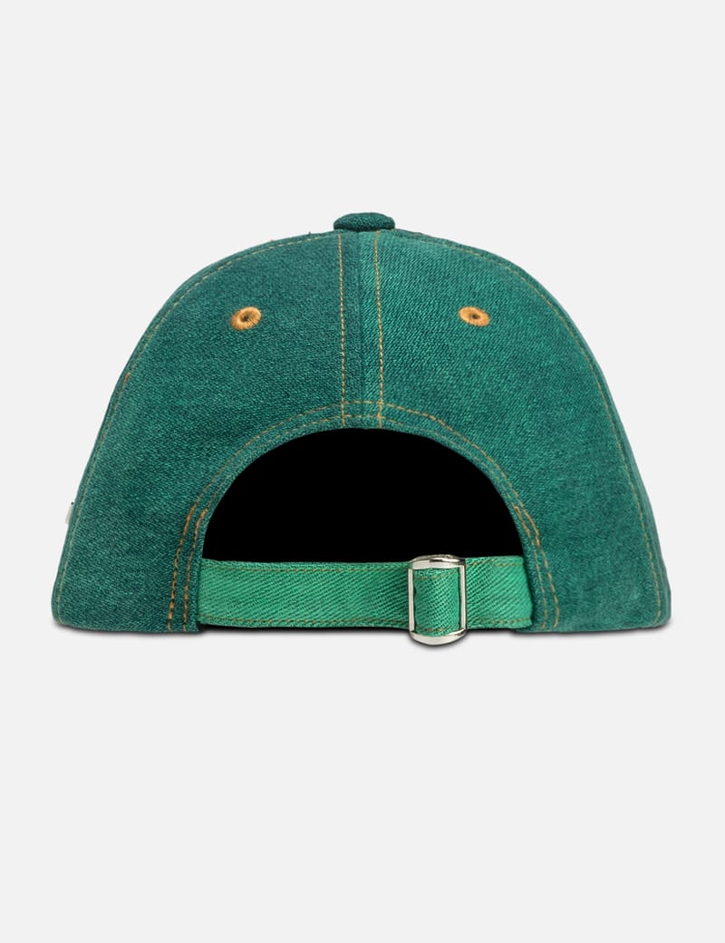 Marine Serre - DENIM MOONOGRAM BELL CAP | HBX - Globally Curated