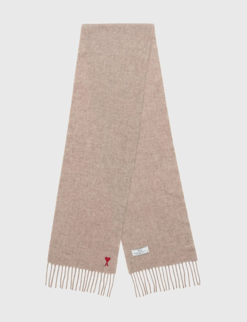 ★人気★ AMI de Coeur Wool Classic Scarf Champagne Ami - Ami de Coeur Classic Scarf | HBX - Globally Curated