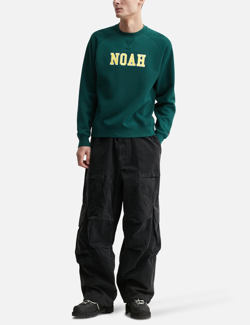 【NOAH】 X PUMA Varsity Crewneck ★ Green & Grey PUMA x Noah Varsity Crewneck - Noah