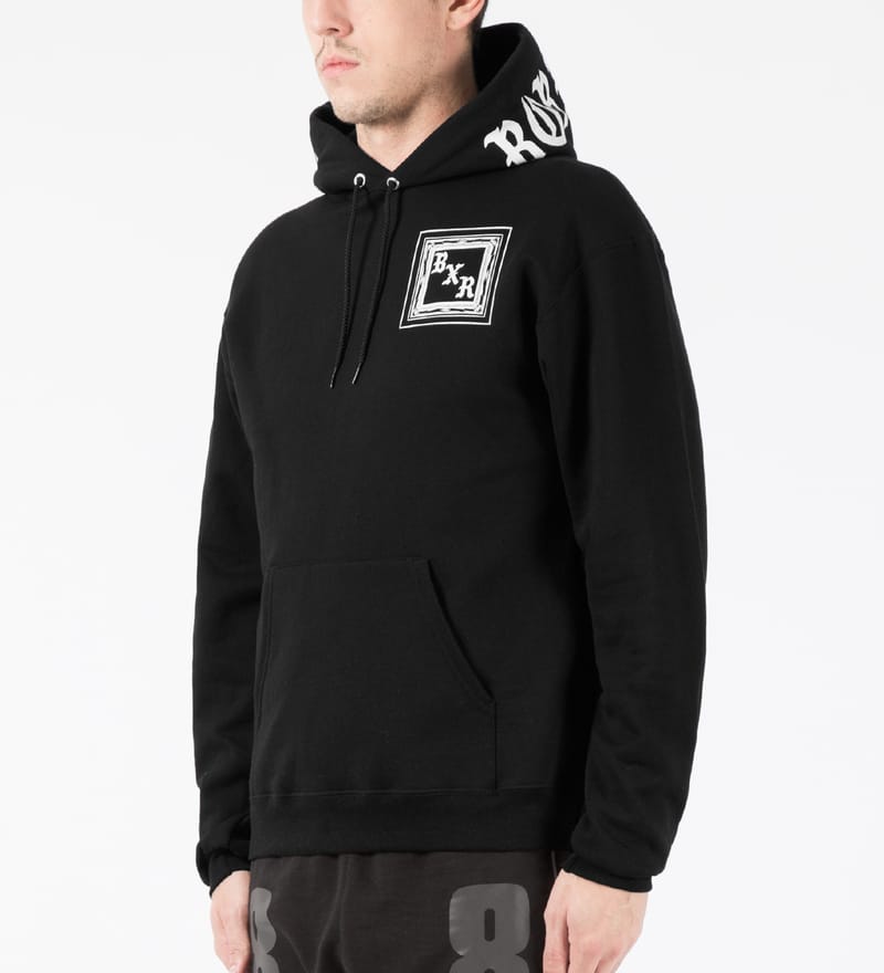 Born x Raised - Black BXR Flag Pullover Hoodie | HBX - Globally