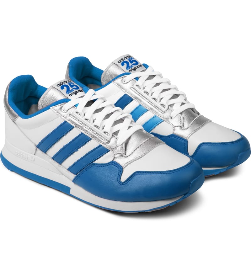 adidas Originals - White/Blue ZX 500 OG NIGO Shoes | HBX