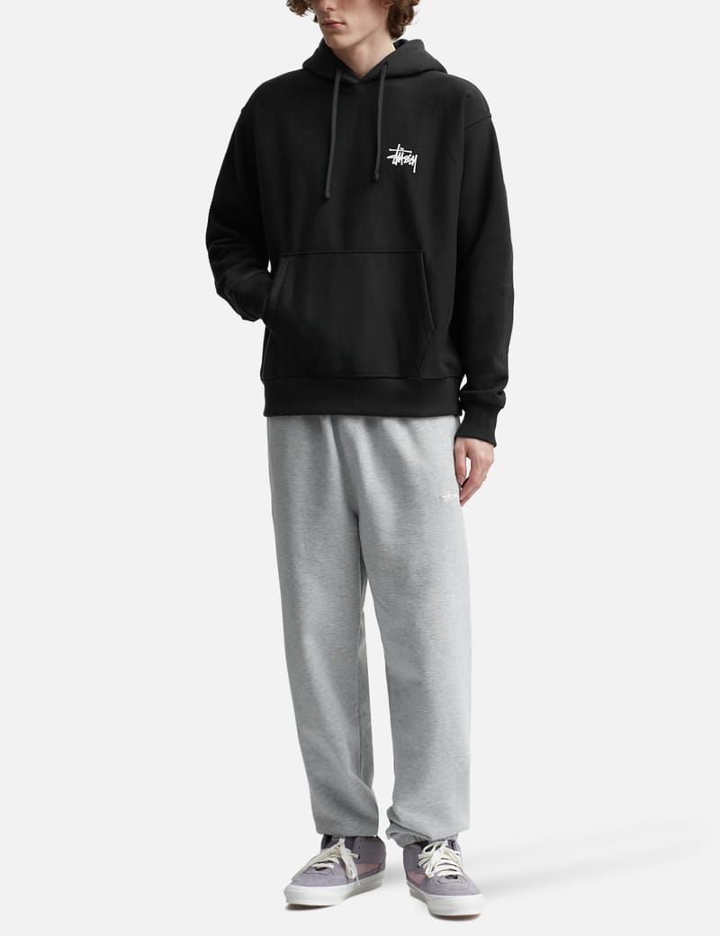 Basic Stüssy Zip Hoodie in black – Stüssy