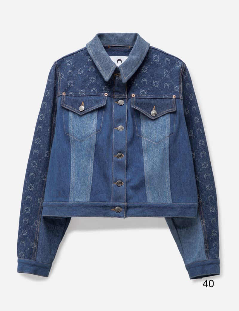 Marine Serre - Denim Moonogram Jacket | HBX - Globally Curated