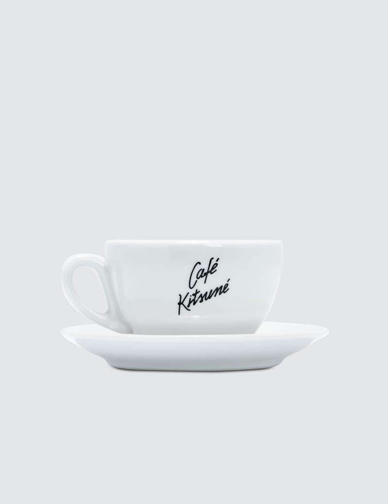 Maison Kitsuné - Cafe Kitsune Cup & Saucer Ceramic Size M | HBX