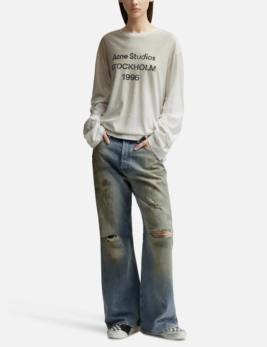 Acne Studios - ロゴ ロングスリーブ Tシャツ | HBX - ハイプビースト