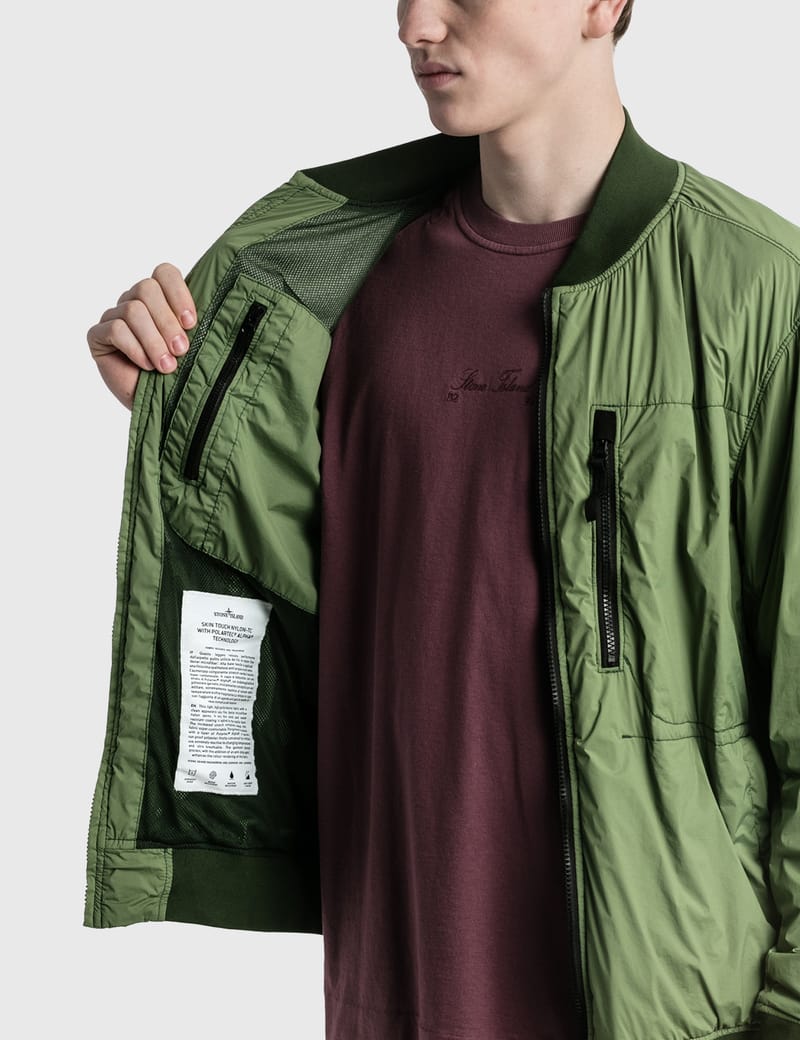 STONE  Skin Touch Nylon ワッペン欠品 Stone Island - Skin Touch Nylon Bomber Jacket | HBX
