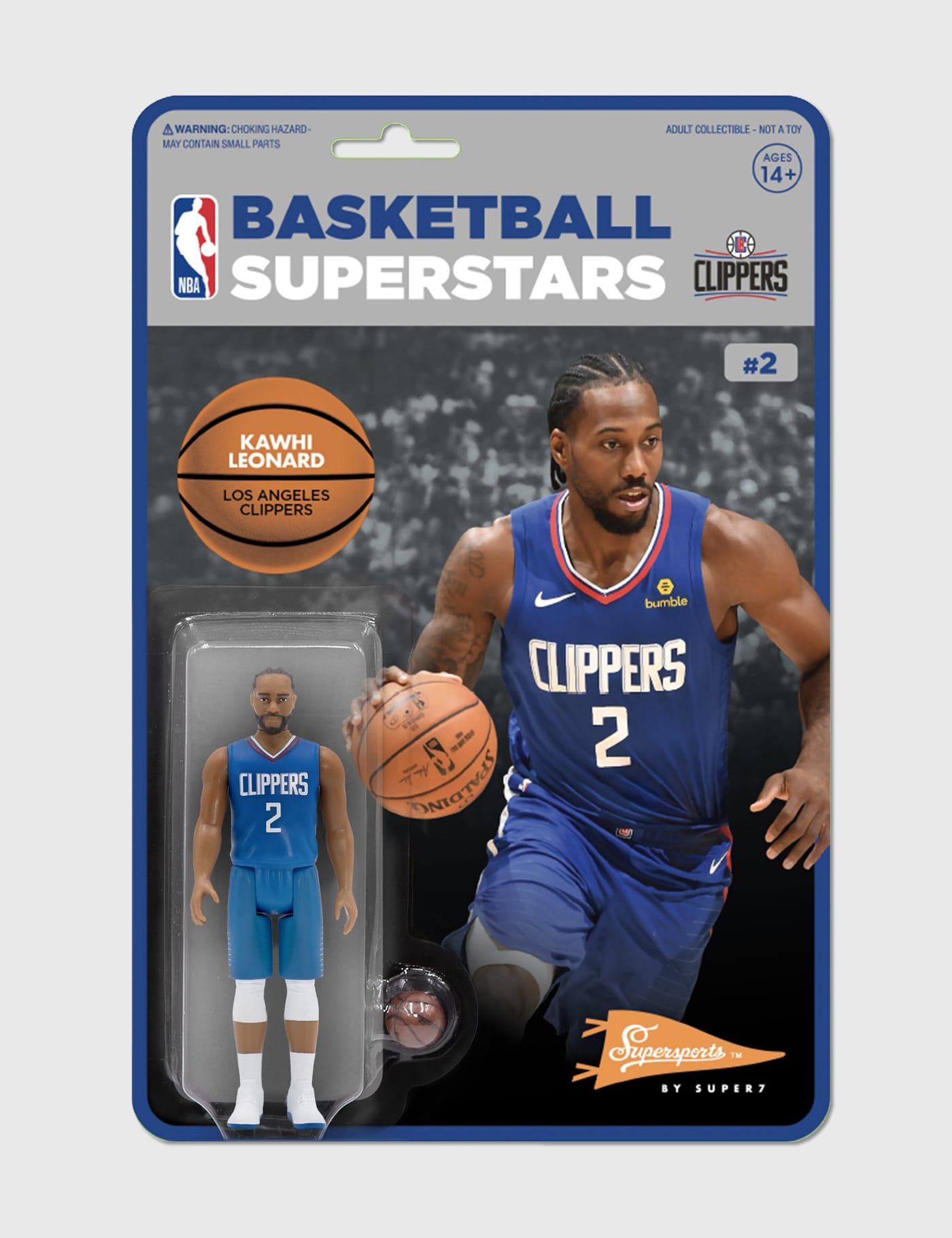 Super 7 - NBA Supersports Figure – Kawhi Leonard | HBX - Globally 