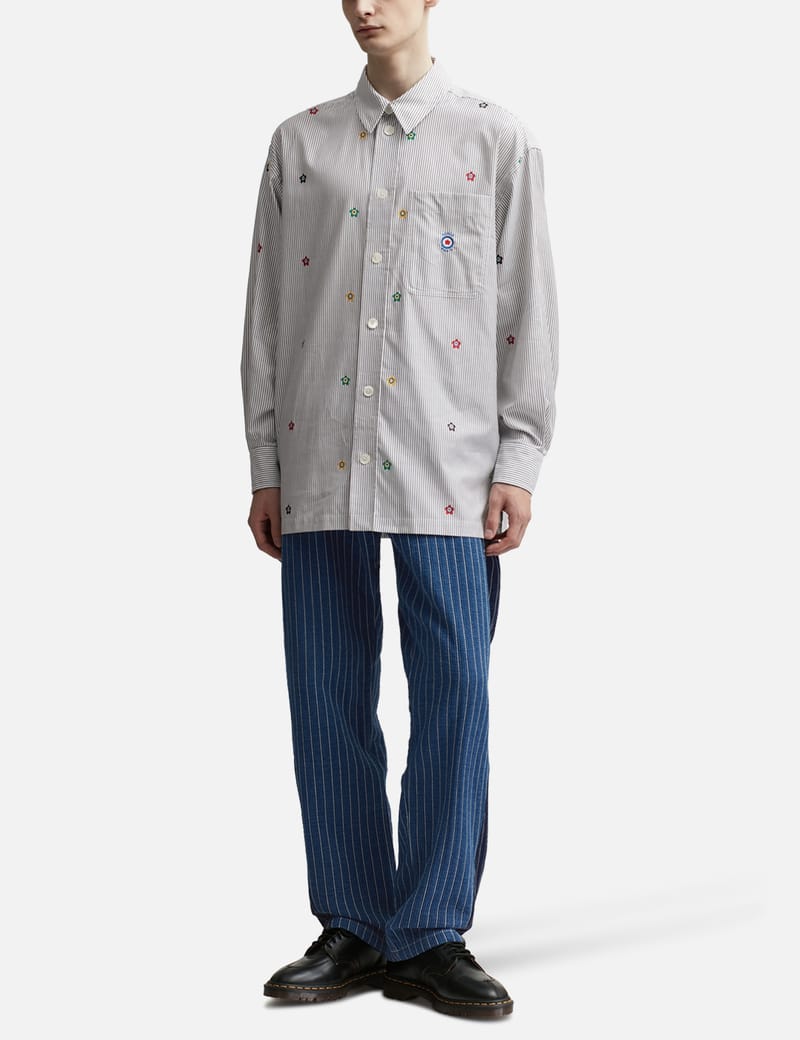 Kenzo - Kenzo Target Embroidered Oversize Striped Shirt | HBX