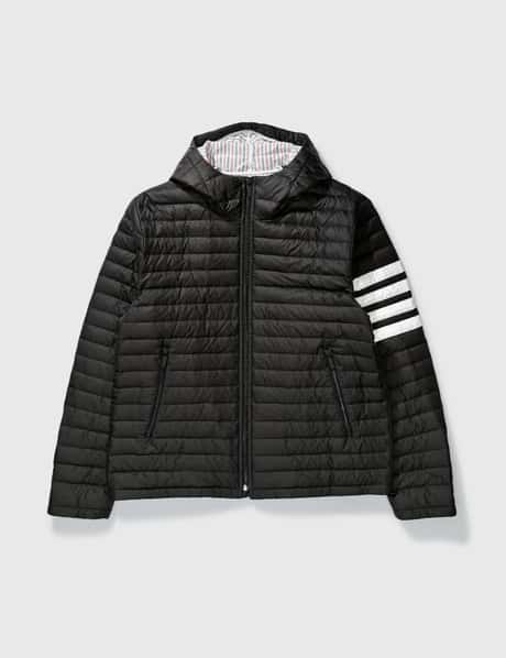 Thom Browne 4 Bar Stripe Downfill Quilted Coat 600025295blk main image 1