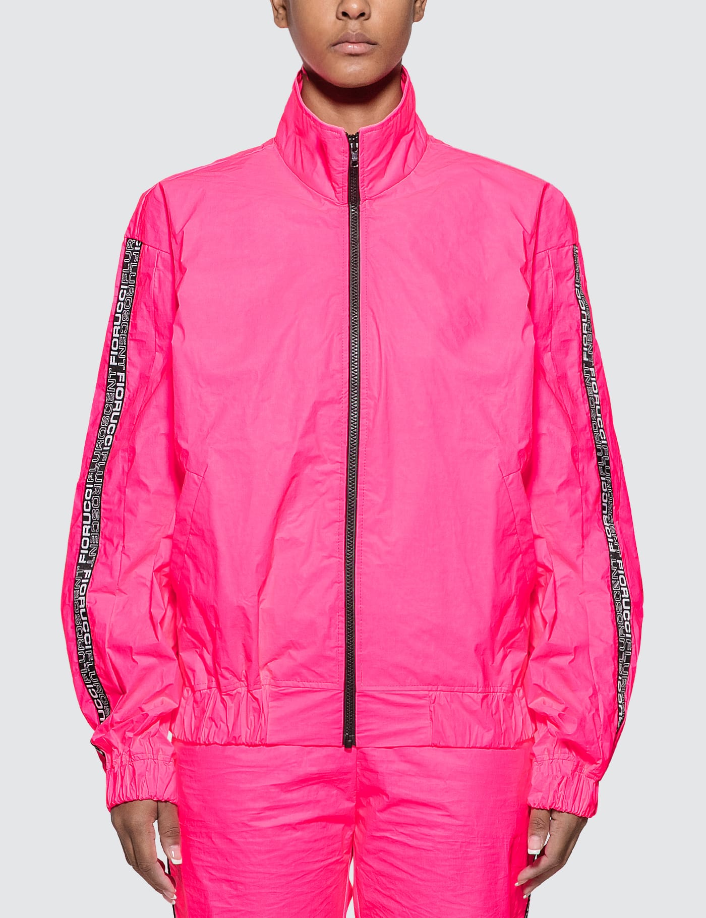Fiorucci - Tyvek Neon Pink Bomber Jacket | HBX - Globally Curated 