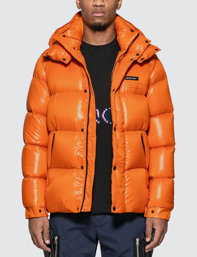 Moncler fragment cheap orange jacket