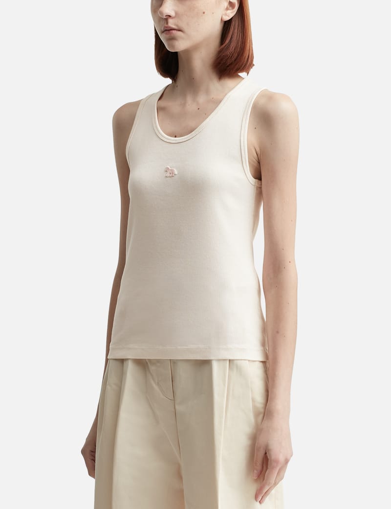 Maison Kitsuné - Baby Fox Ribbed Tank Top | HBX
