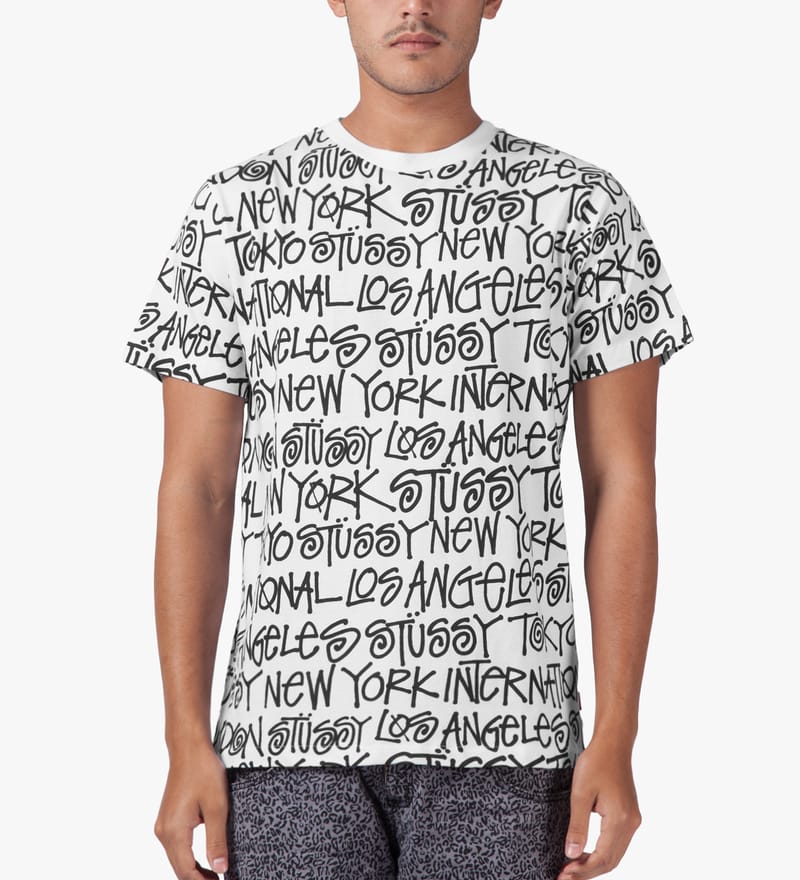 Stüssy - White Cities T-Shirt | HBX - Globally Curated
