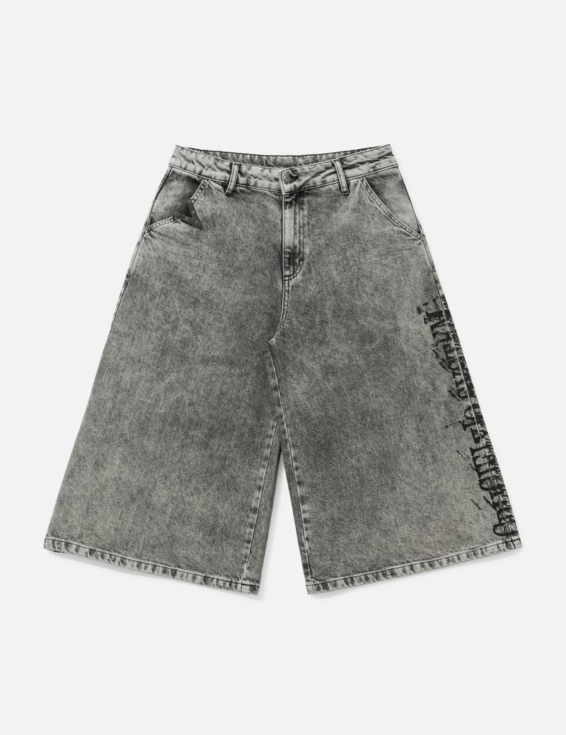 FINE CHAOS Waxed White Cargo Trousers - Oversized waxed organic