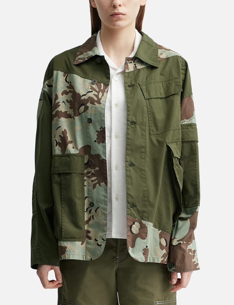 Needles - Zipped W.U. Pant - Micro Fur / Papillon Camo | HBX