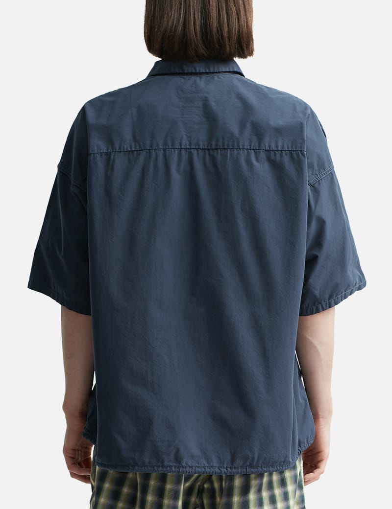 Nanamica - Open Collar Wind H/S Shirt | HBX - HYPEBEAST 為您搜羅