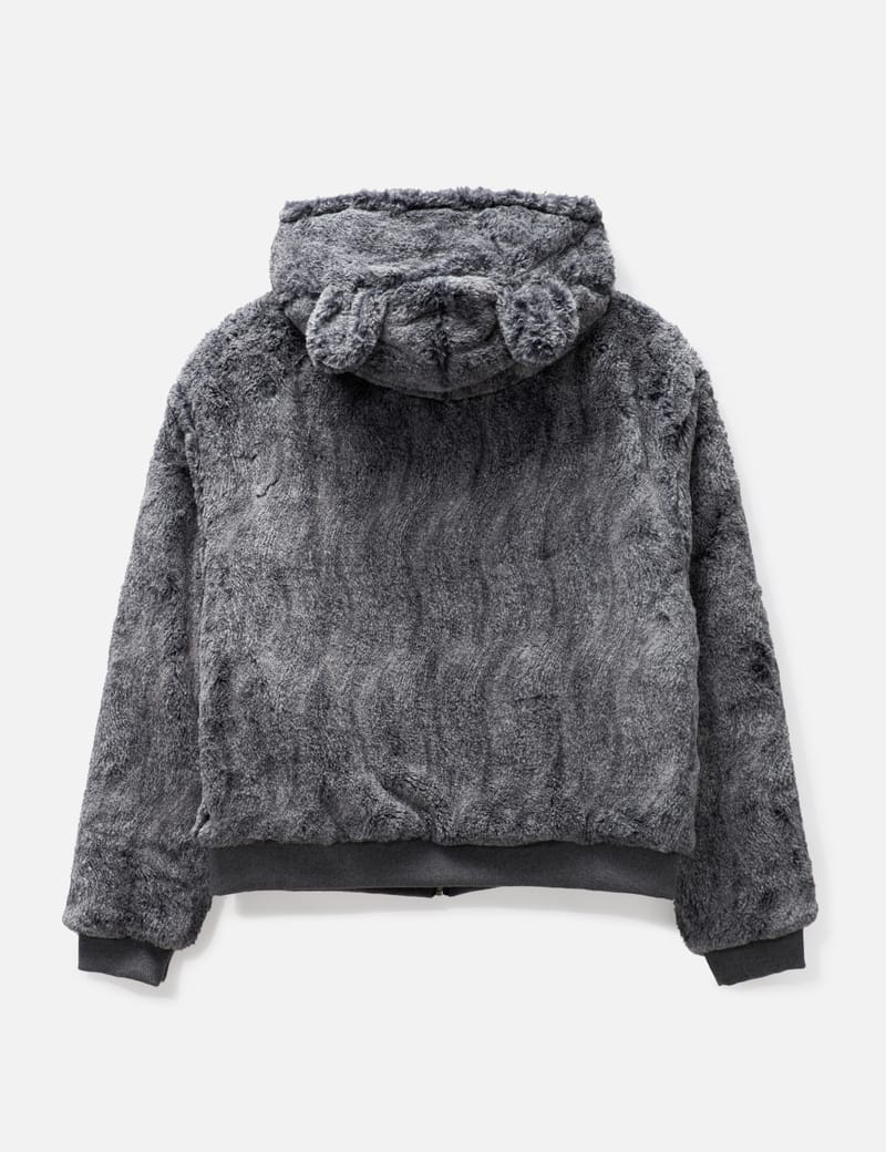 Sky High Farm Workwear - Reversible Wolf and Sheep Knit Hoodie