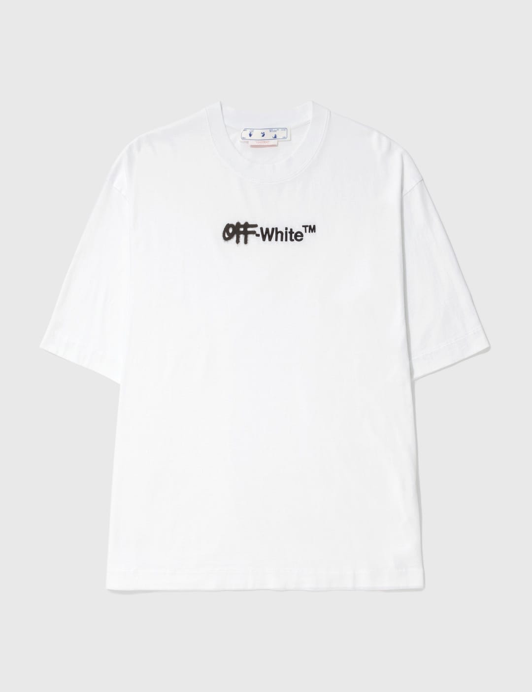 Off-white White Spray Helv Over Skate T-shirt | ModeSens