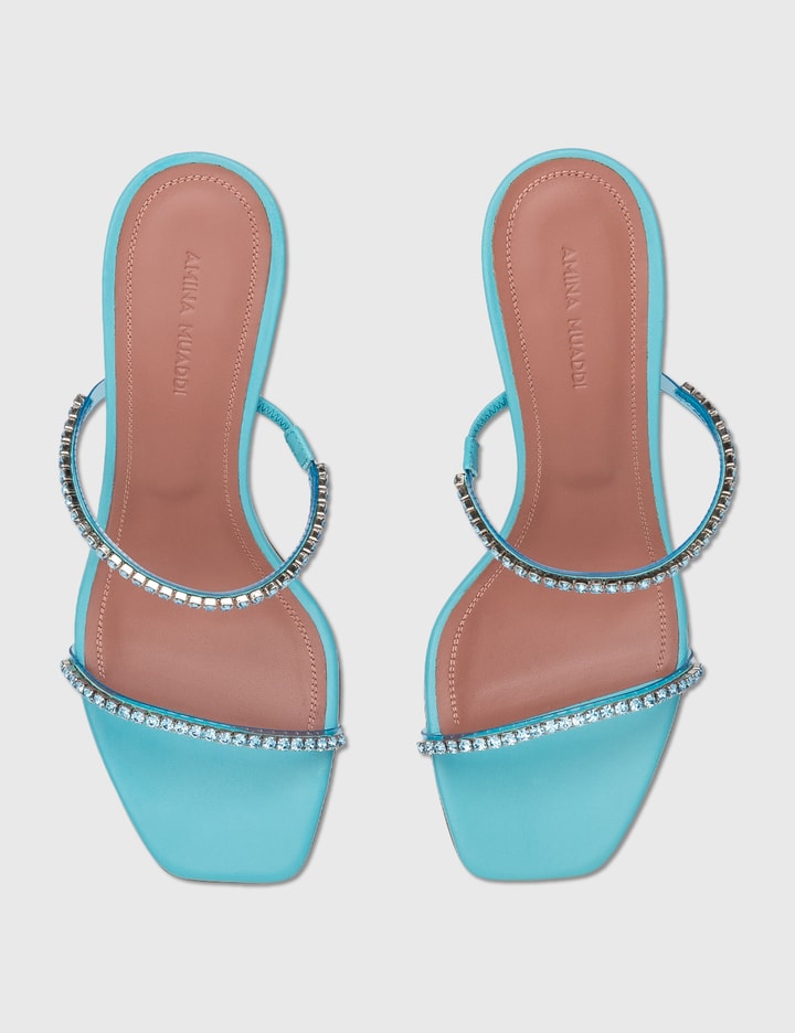 Amina Muaddi Gilda Glass Slippers 70 HBX Globally Curated Fashion