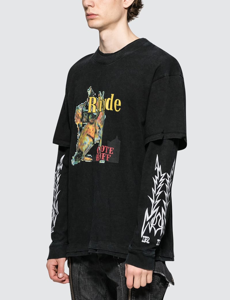 Rhude - Coyote L/S T-Shirt | HBX - Globally Curated Fashion and