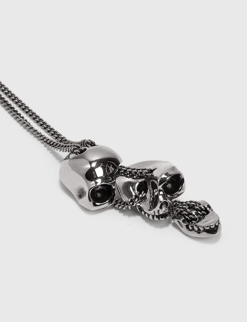 Alexander McQueen ◆ Divided Skull Pendant Necklace Alexander McQueen - Divided Skull Pendant Necklace | HBX