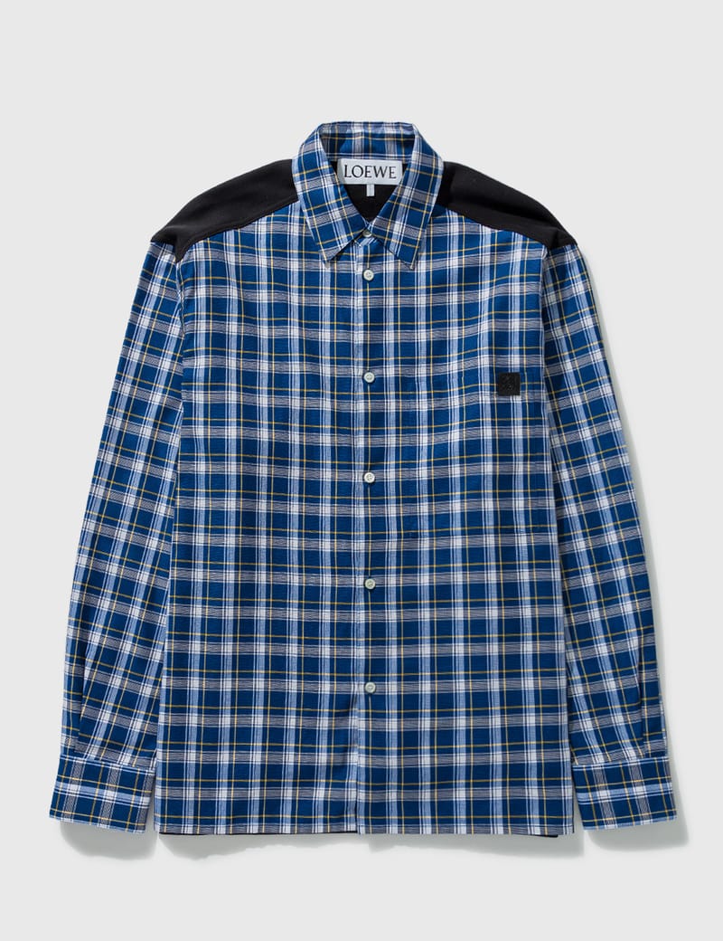 Loewe - Fleece Back Check Shirt | HBX - Globally Curated Fashion