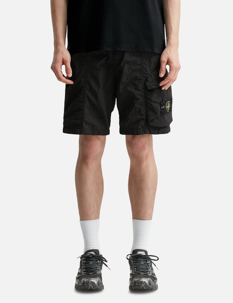 Stone Island - Nylon Metal Cargo Bermuda Shorts | HBX Stone Island - Nylon Metal Cargo Bermuda Shorts | HBX