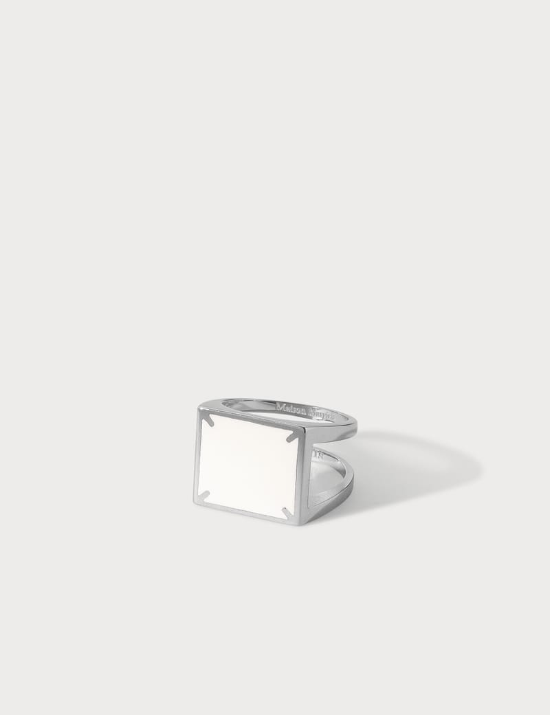 Maison Margiela - 4 Stitches Silver Ring | HBX - Globally Curated 