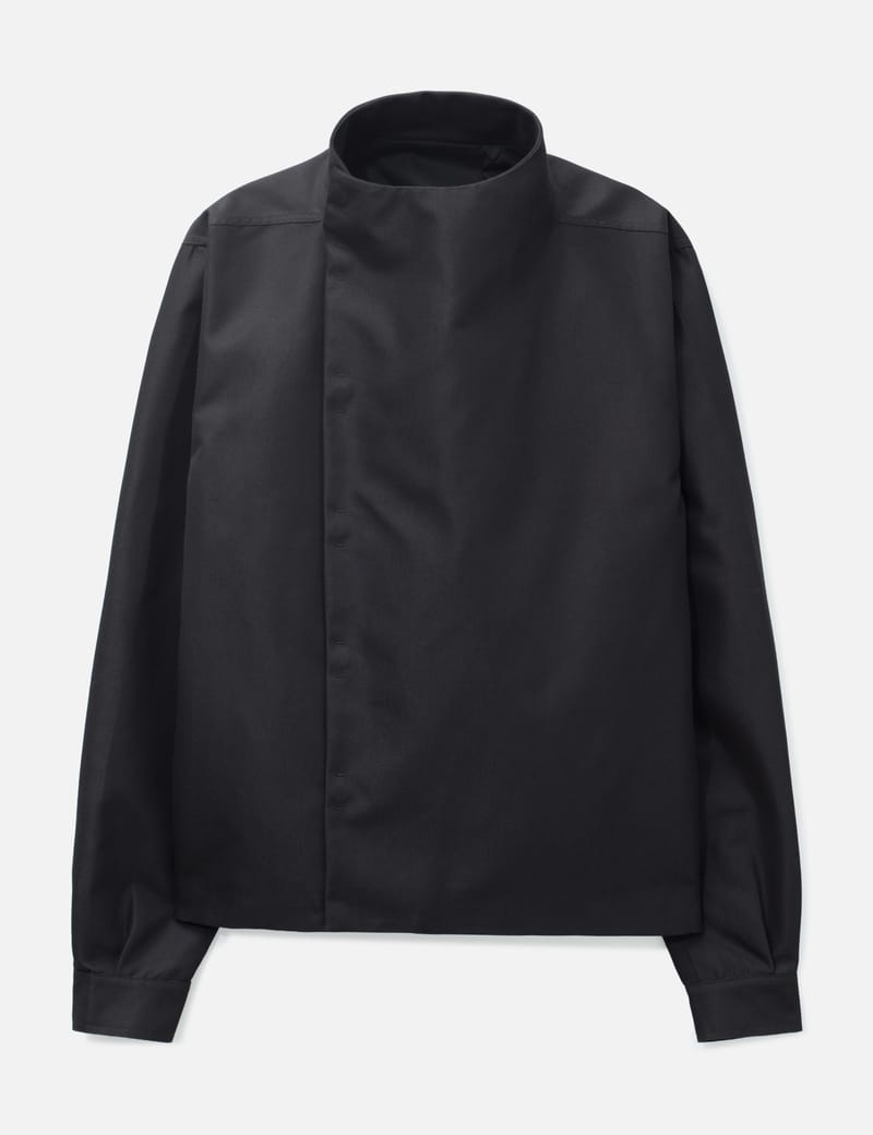 Rick Owens Blixa Dracucollar - 柔らかなウールメルトン製のヒップ丈