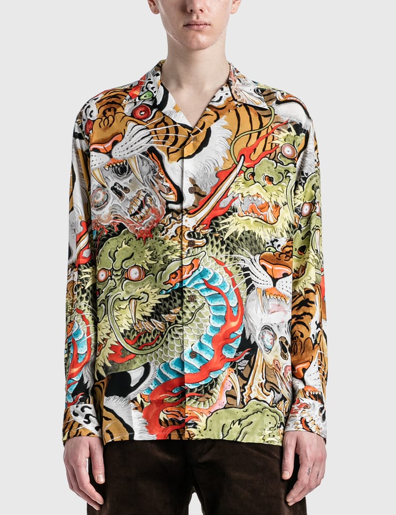 Wacko Maria - TIM LEHI / HAWAIIAN SHIRT L/S ( TYPE-1 ) | HBX