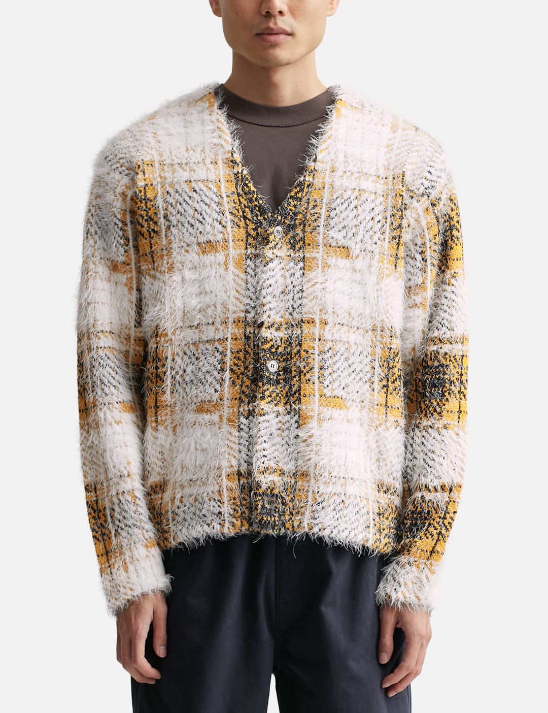 Stüssy - Hairy Plaid Cardigan | HBX - Globally Curated Fashion and