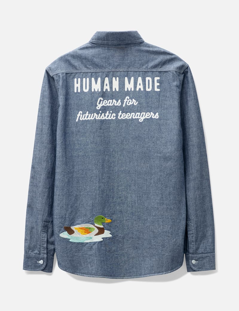 Human Made - シャンブレー ロングスリーブ シャツ | HBX - ハイプ ...