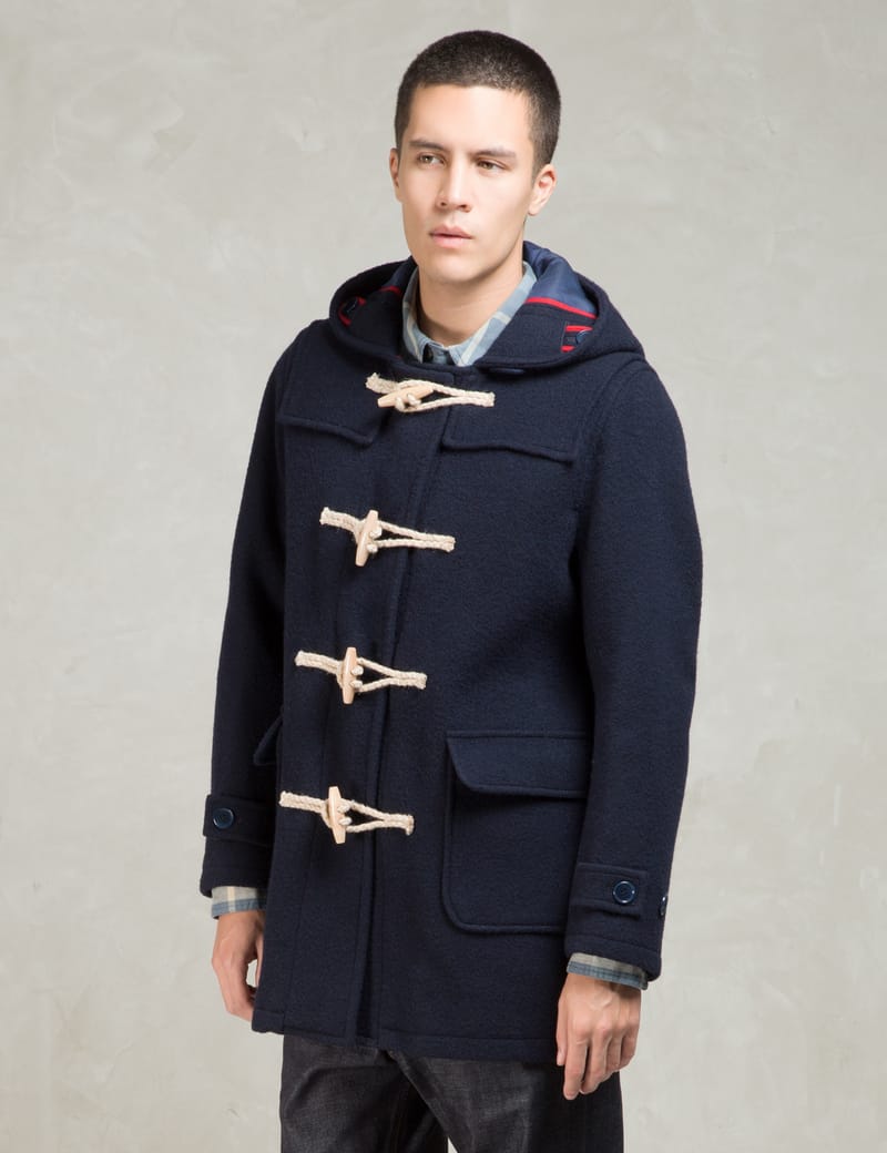 Head Porter Plus - Navy Duffle Coat | HBX
