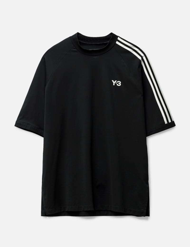 Y 3 3 Stripes Short Sleeve T shirt HBX Globally Curated