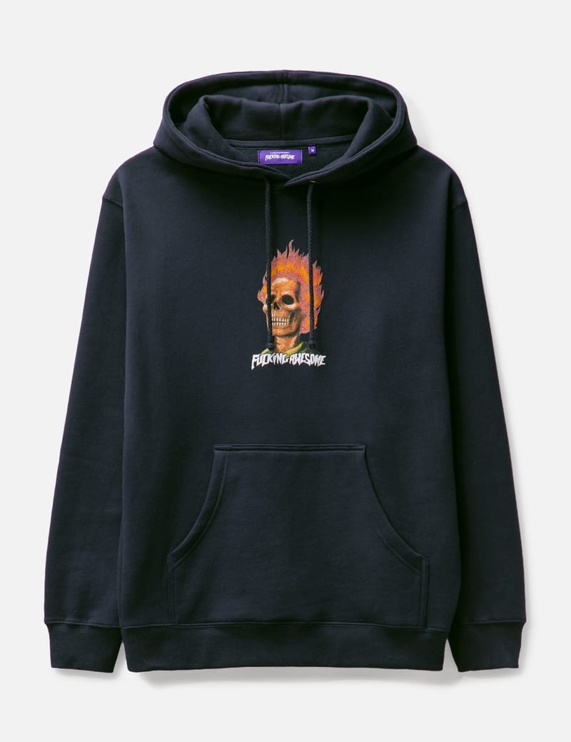 Fucking Awesome - Flame Skull Hoodie | HBX - Globally Curated