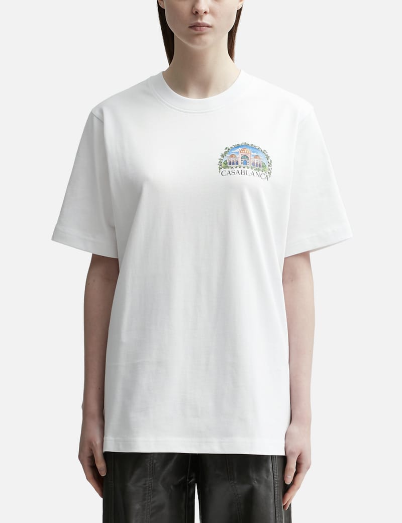 Tシャツ・カットソー CASABLANCA Woman T-Shirt White WPF25JTS046 03 Tシャツ LE PASSAGE PRINTED T―SHIRT U