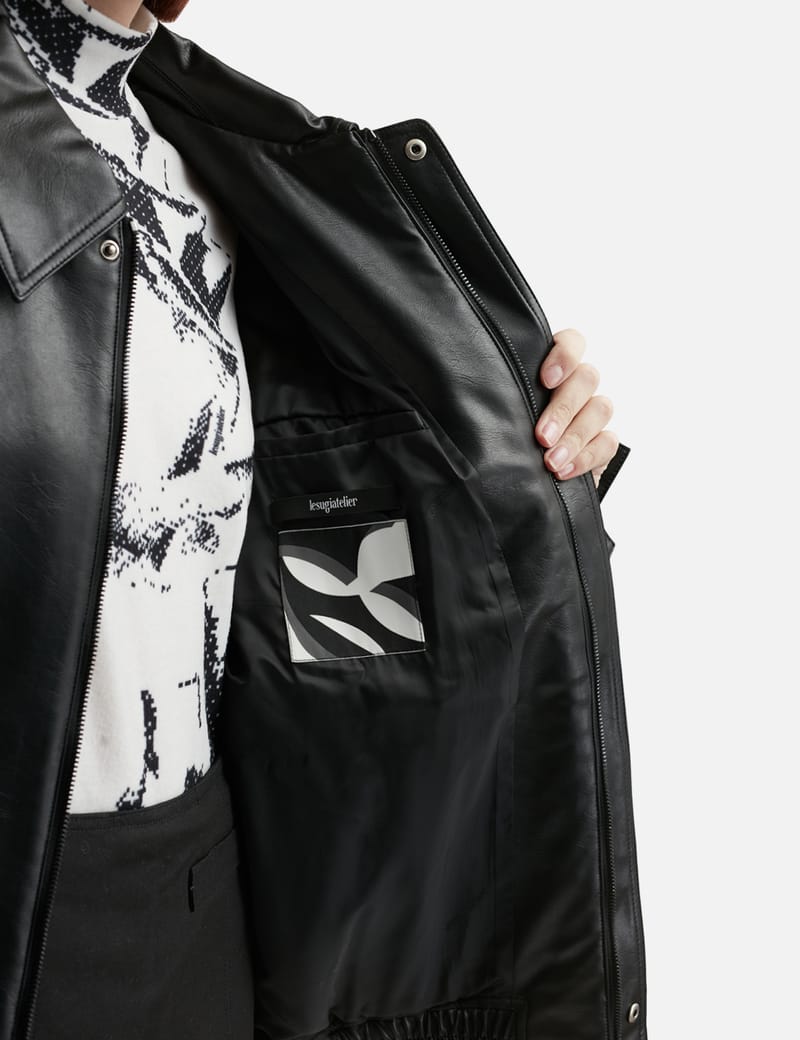 Lesugiatelier - Faux Leather Blouson Jacket | HBX