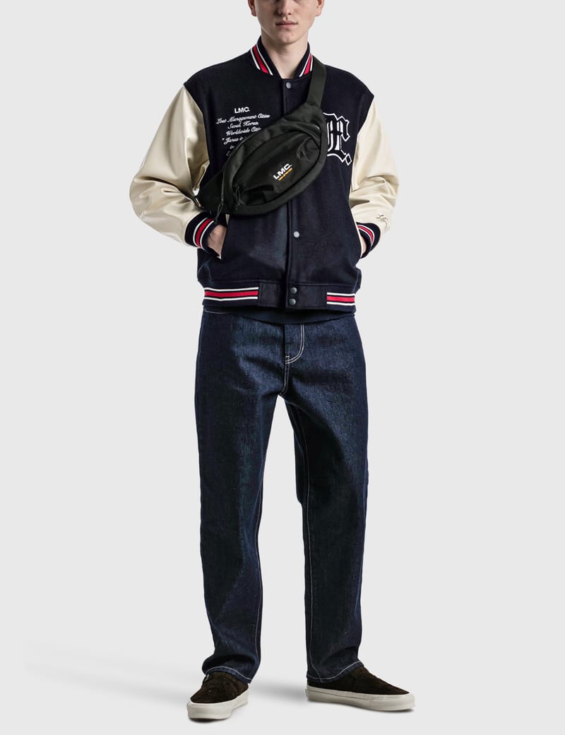 ジャケット LMC CODUROY VARSITY JACKET navy 0LM44FJK514NVY 079a48cc1da1f7880bbdea915de0c9